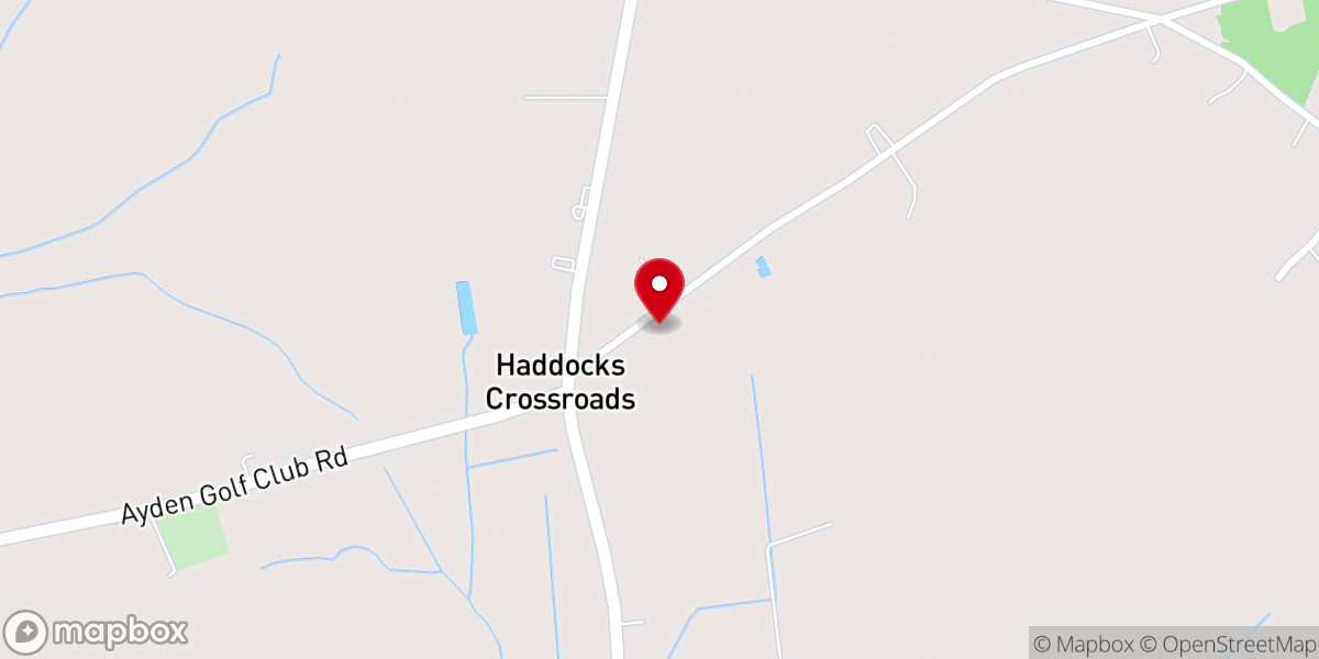 Map showing location of Haddock Chapel