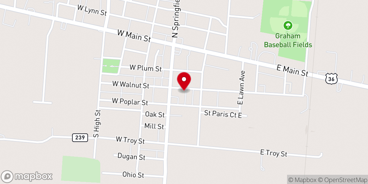 Map showing location of Sacred Heart Church