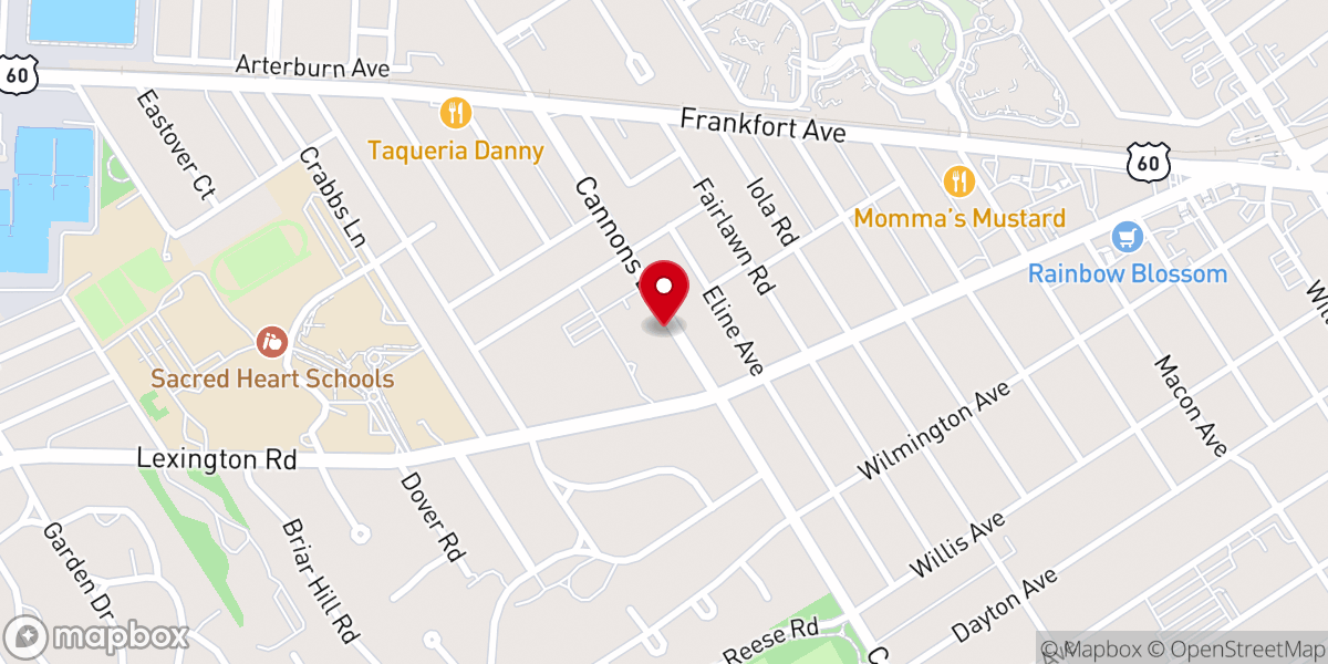 Map showing location of Holy Spirit Catholic Church