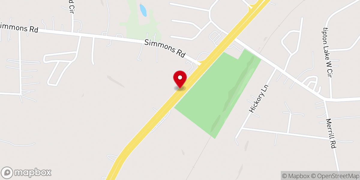 Map showing location of Oasis Worship Center