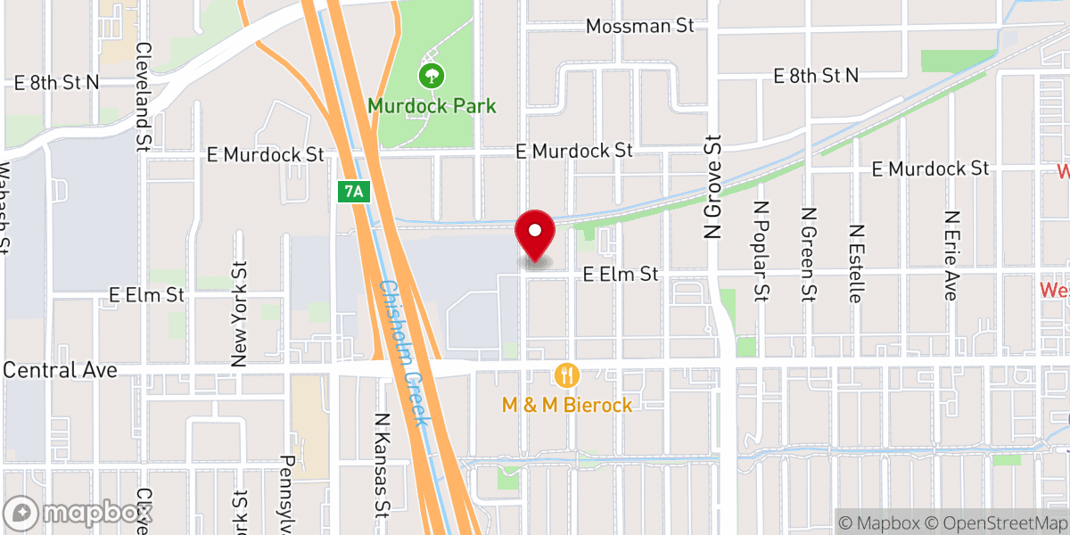 Map showing location of Living Water Church