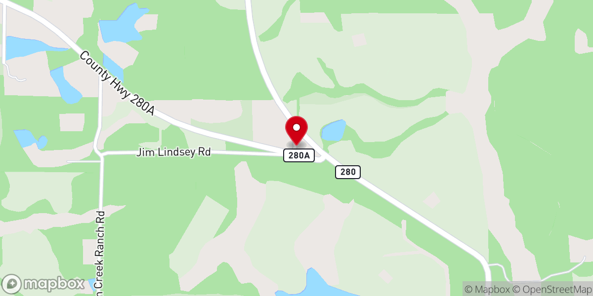 Map showing location of Gillis Chapel