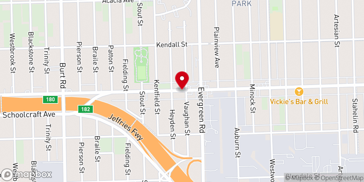 Map showing location of Joy Temple Church of God in Christ