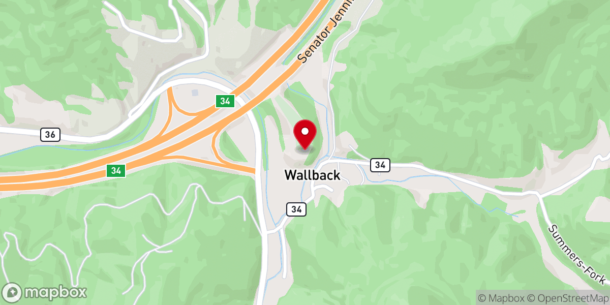 Map showing location of Pleasant Hill Baptist Church