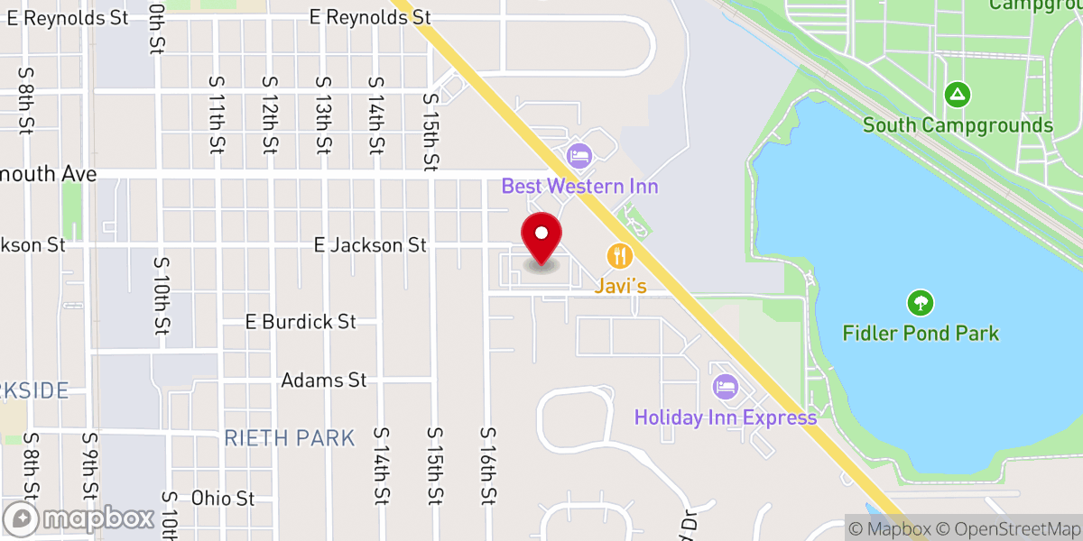 Map showing location of LifePoint Church