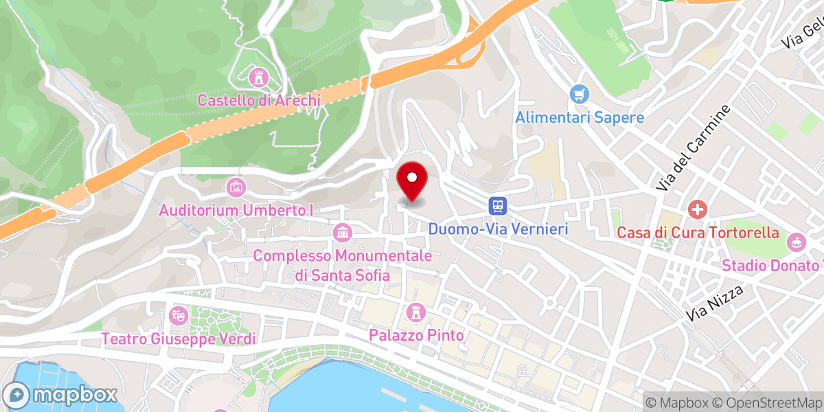 Map showing location of Santa Maria della Porta e San Domenico