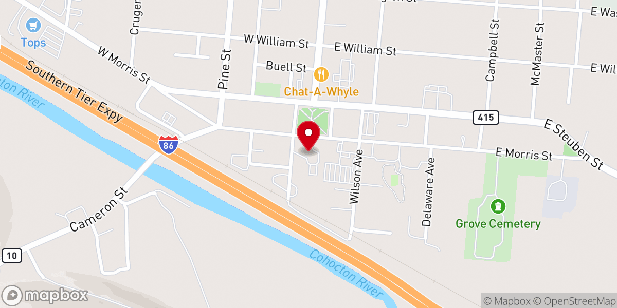 Map showing location of First Presbyterian Church-Bath