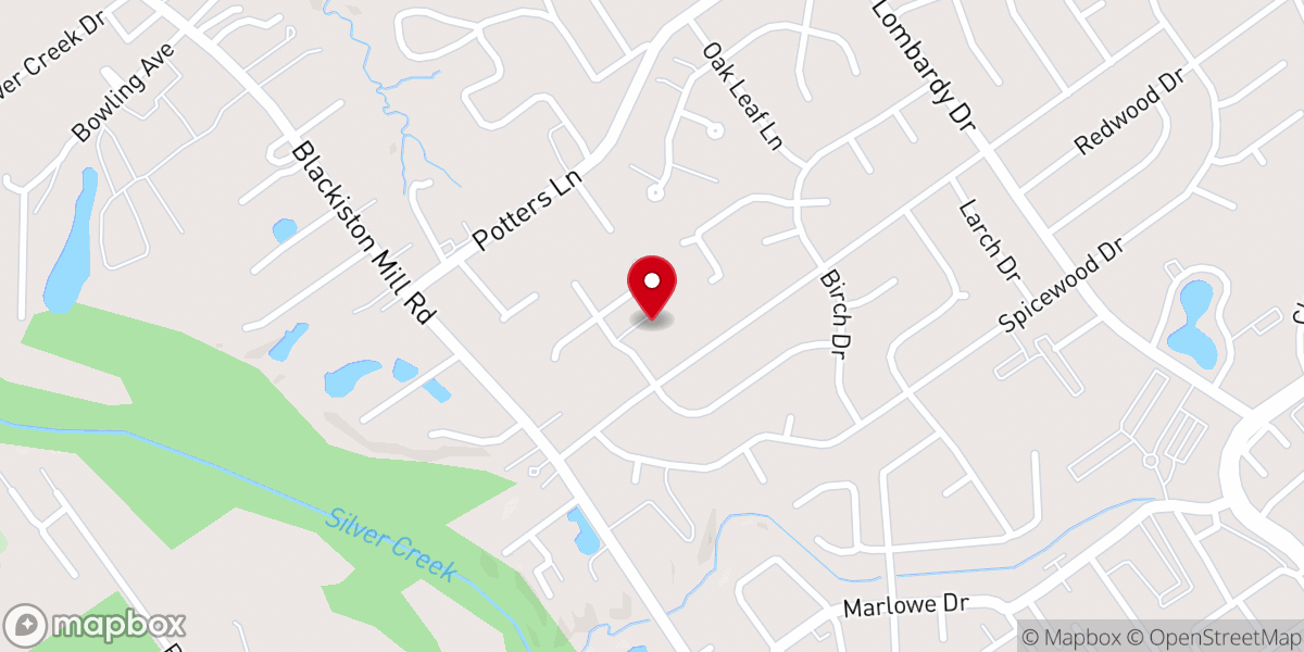 Map showing location of Parkwood Baptist Church