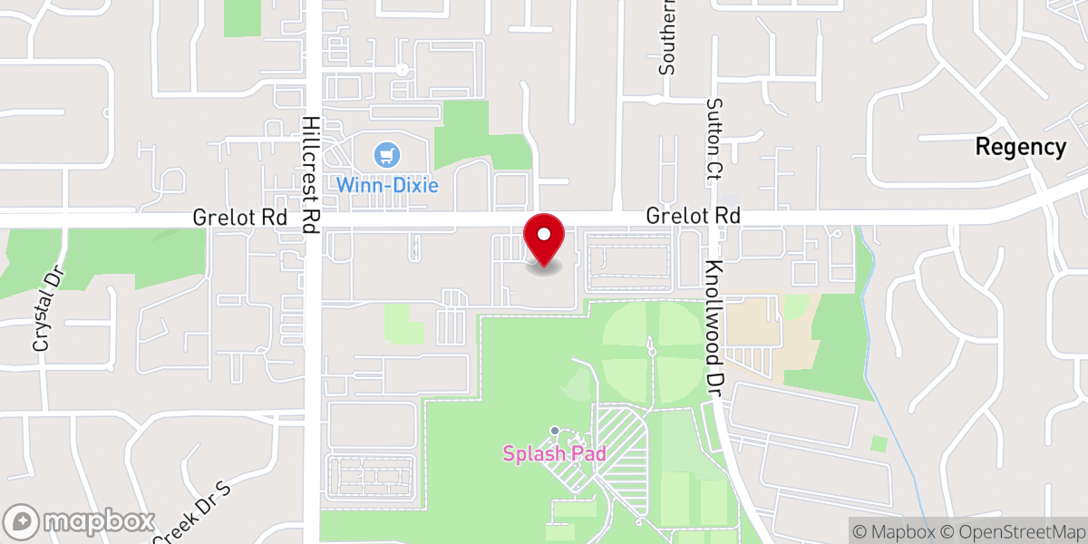 Map showing location of Christ United Methodist Church