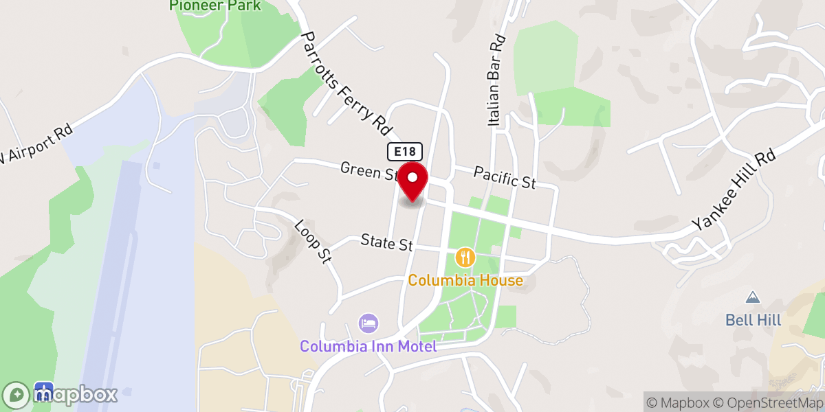 Map showing location of Faith Hall