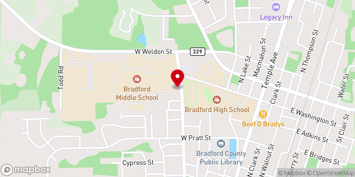 Map showing location of Air Park Baptist Church