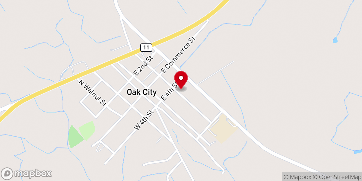 Map showing location of Saint Paul Church