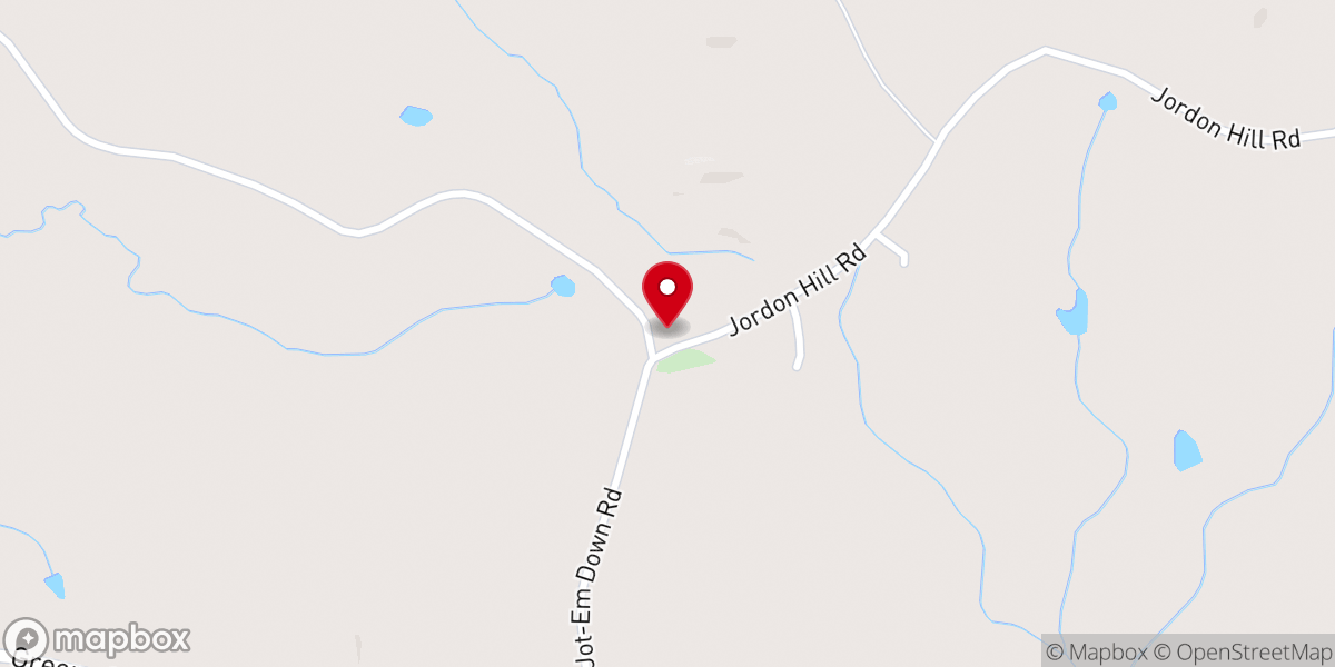 Map showing location of Jordan Hill Church
