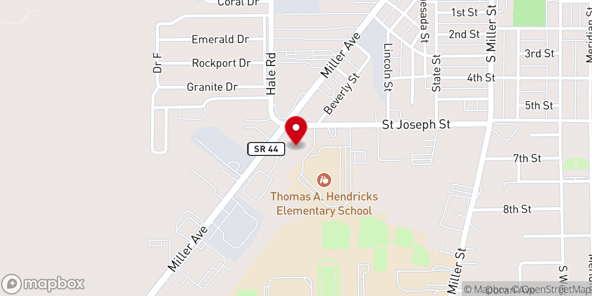 Map showing location of New Life Church