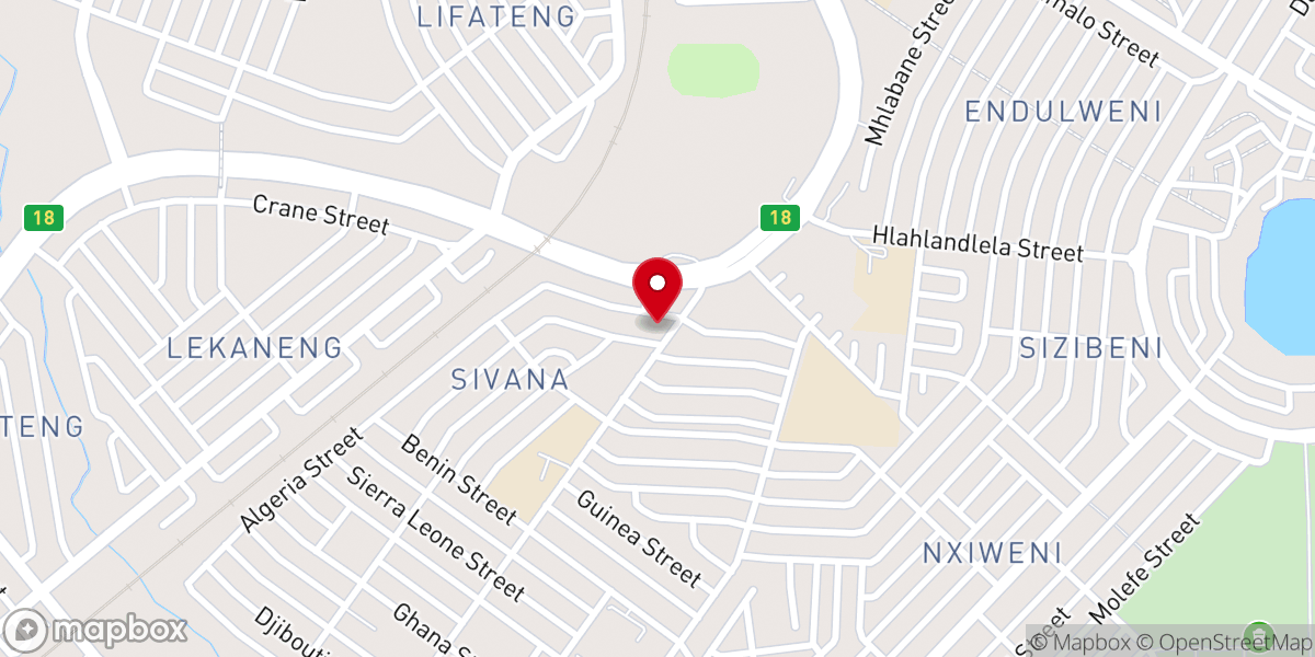 Map showing location of Old Apostolic Church