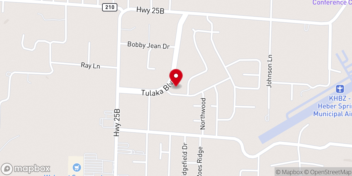 Map showing location of Calvary Missionary Baptist Church