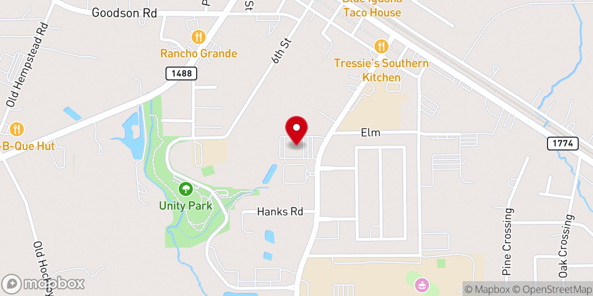 Map showing location of Magnolia Bible Church