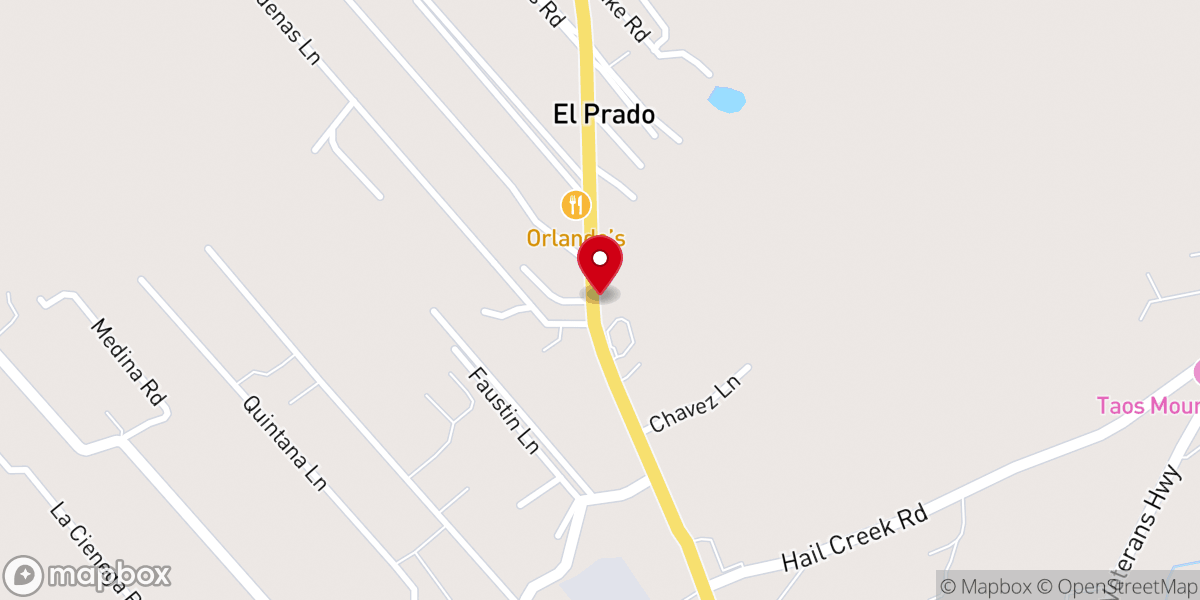 Map showing location of Santa Teresa De Jesus Chapel