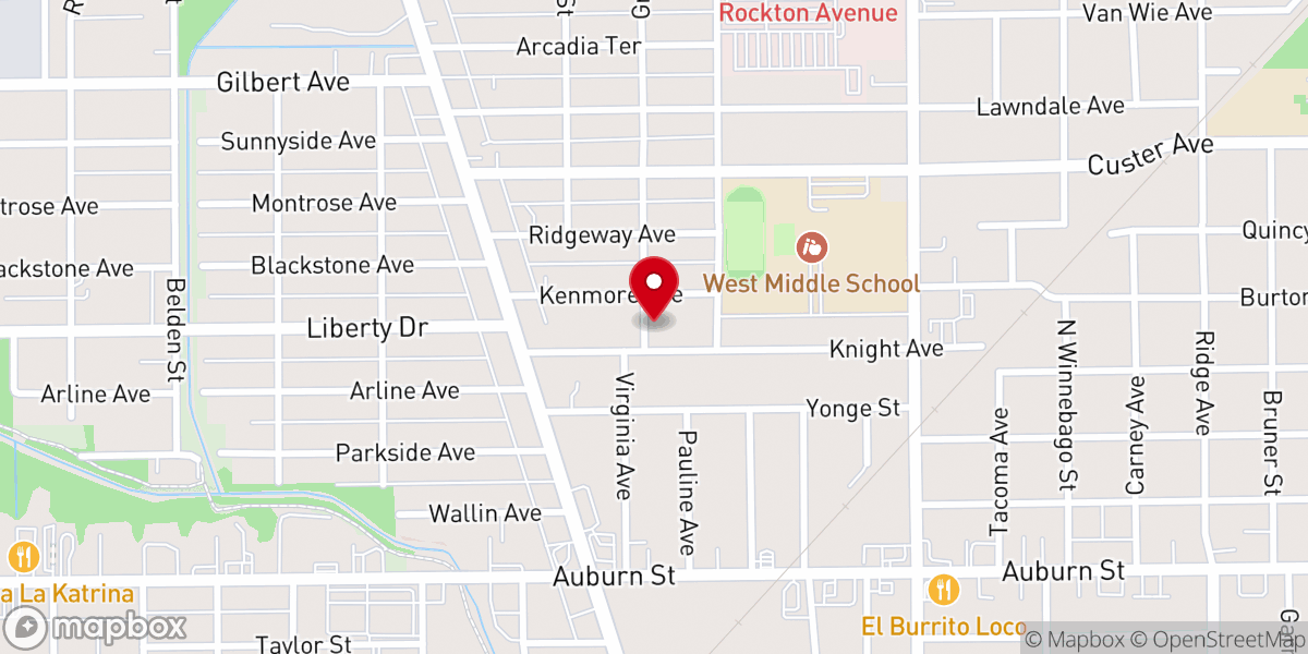 Map showing location of Concerned Citizens United for Self Improvement Inc