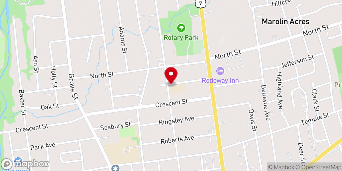Map showing location of Rutland Area Christian School