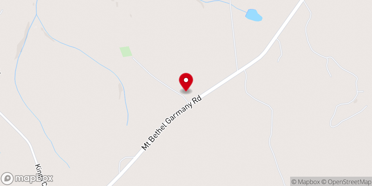 Map showing location of Lebanon Church