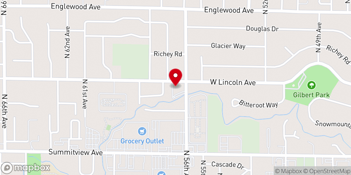 Map showing location of Christ Lutheran Church