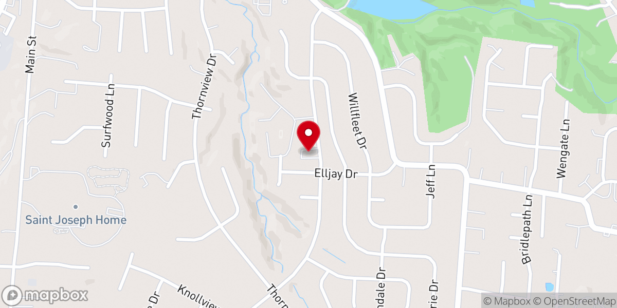 Map showing location of New Life Christian Church