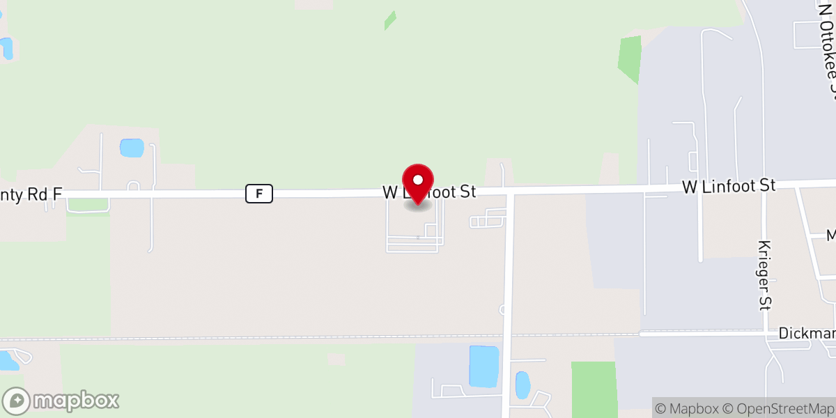 Map showing location of North Clinton Church