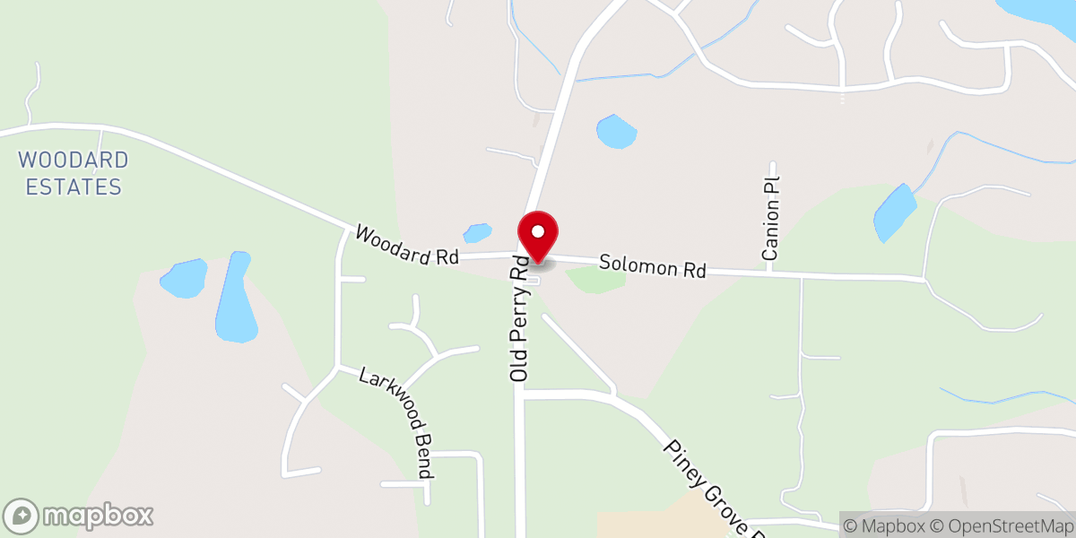Map showing location of PINEY GROVE MISSIONARY BAPTIST CHURCH - Food Distribution Center