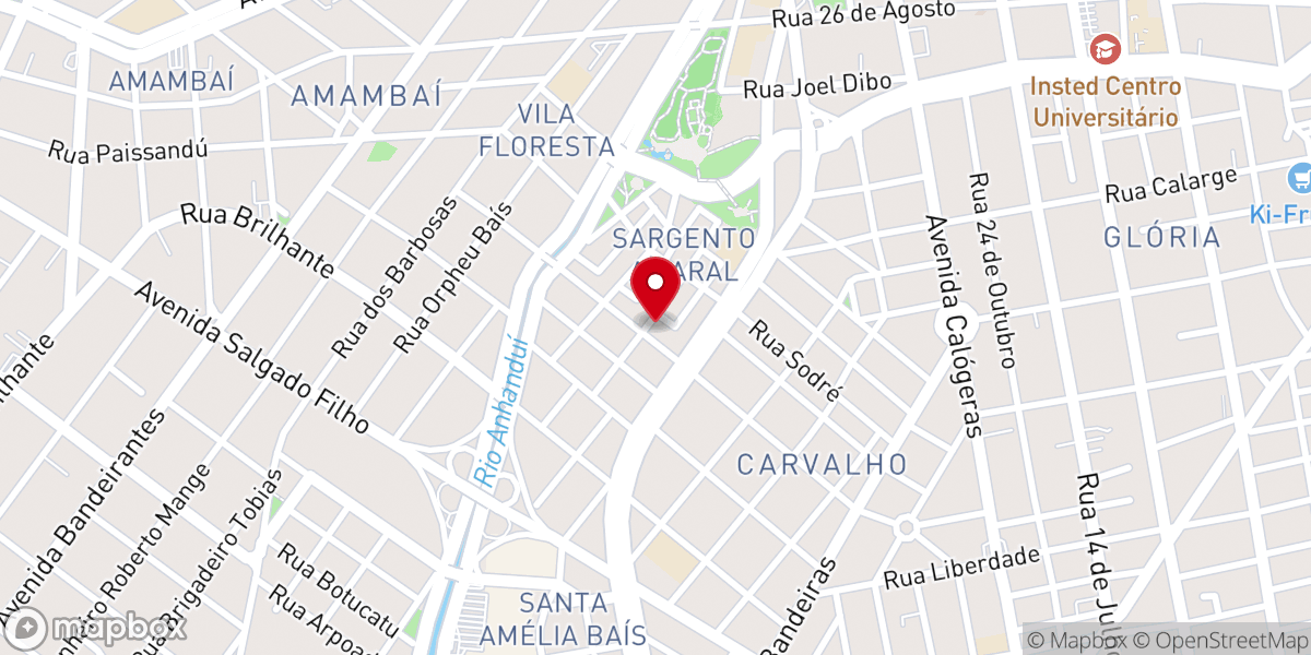 Map showing location of Igreja Evangélica Holiness de Campo Grande