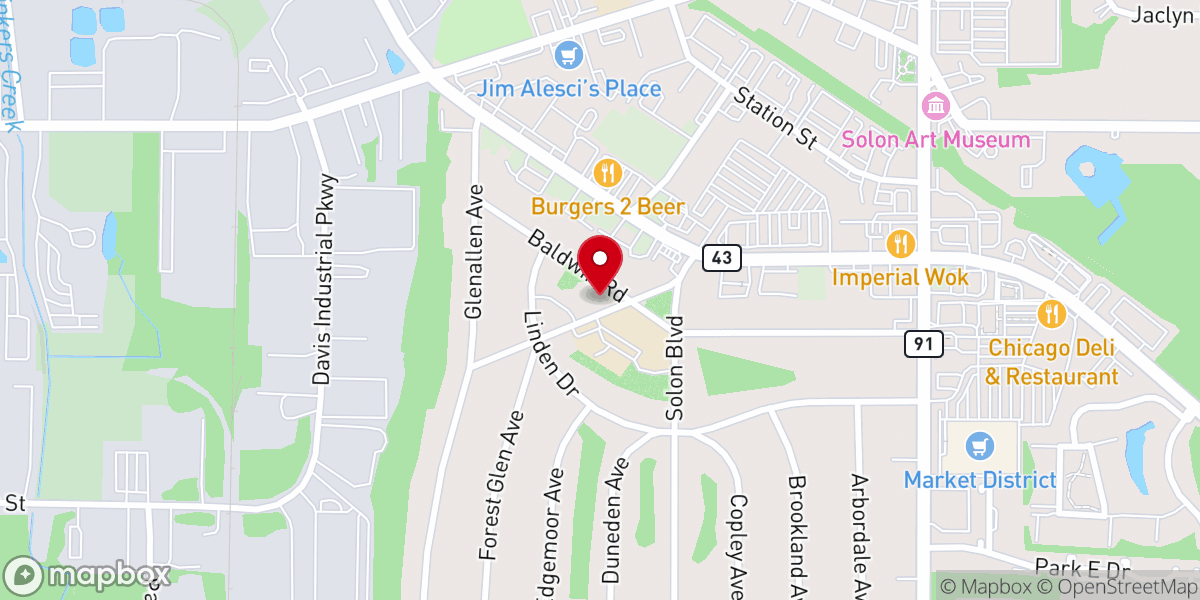 Map showing location of St Rita's Church