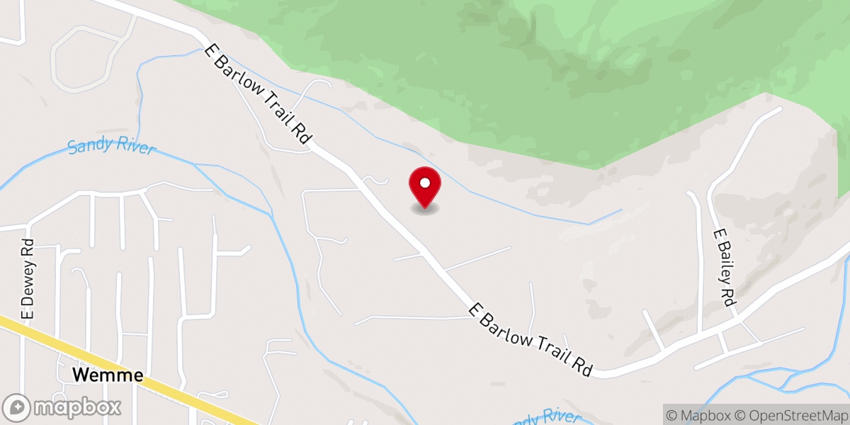 Map showing location of 1937 Steiner Log Church
