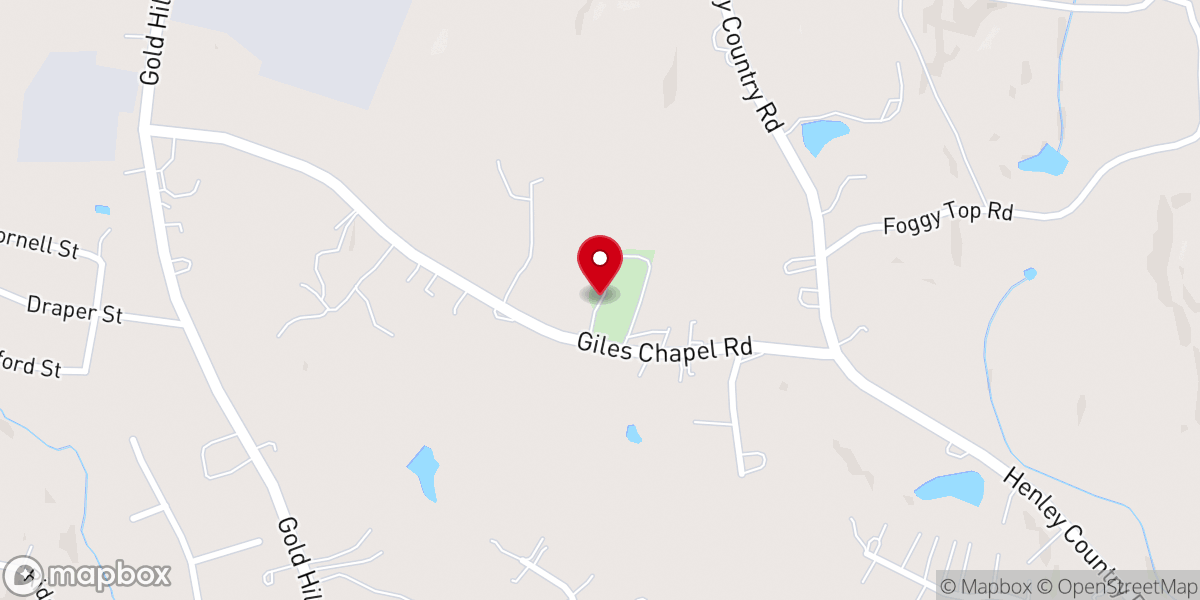 Map showing location of Faith Tabernacle of Praise