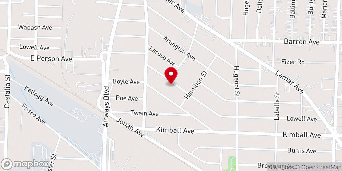 Map showing location of Orange Mound Outreach Ministries