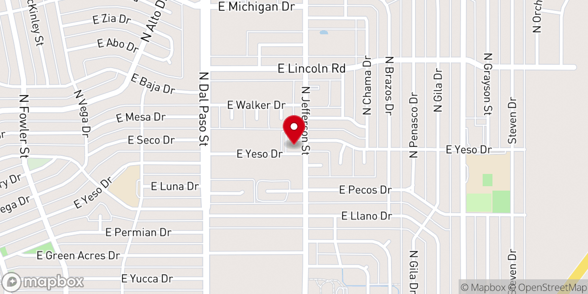 Map showing location of Crosswinds Community Church