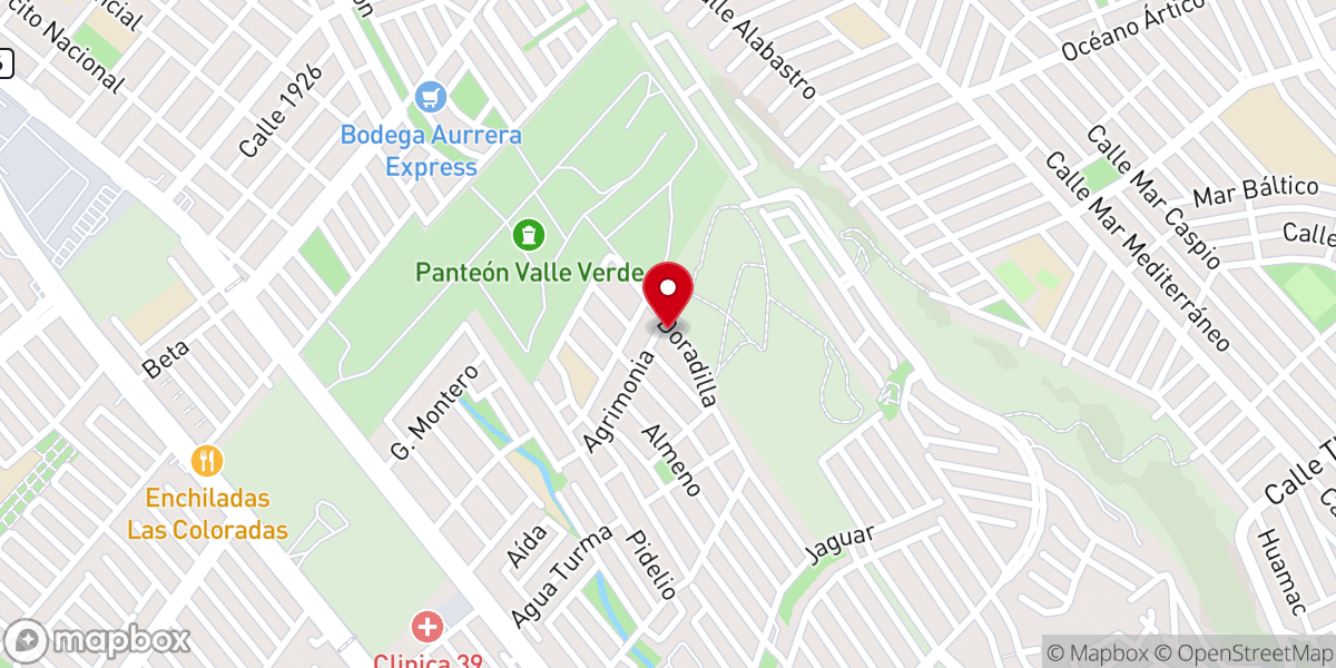 Map showing location of Iglesia Católica San Mateo