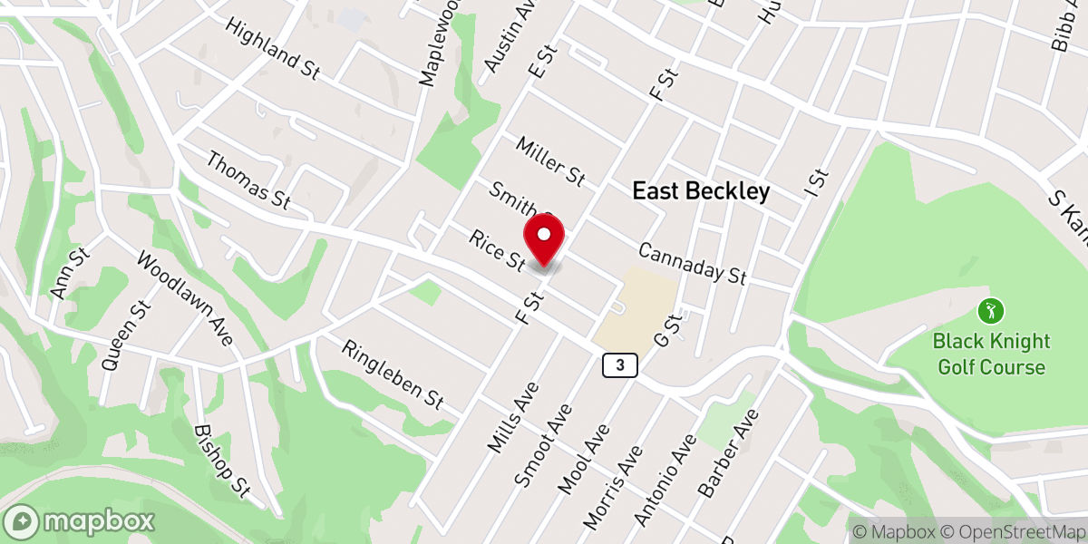 Map showing location of St Paul Baptist Temple