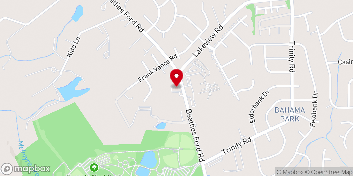 Map showing location of Revive Church Charlotte