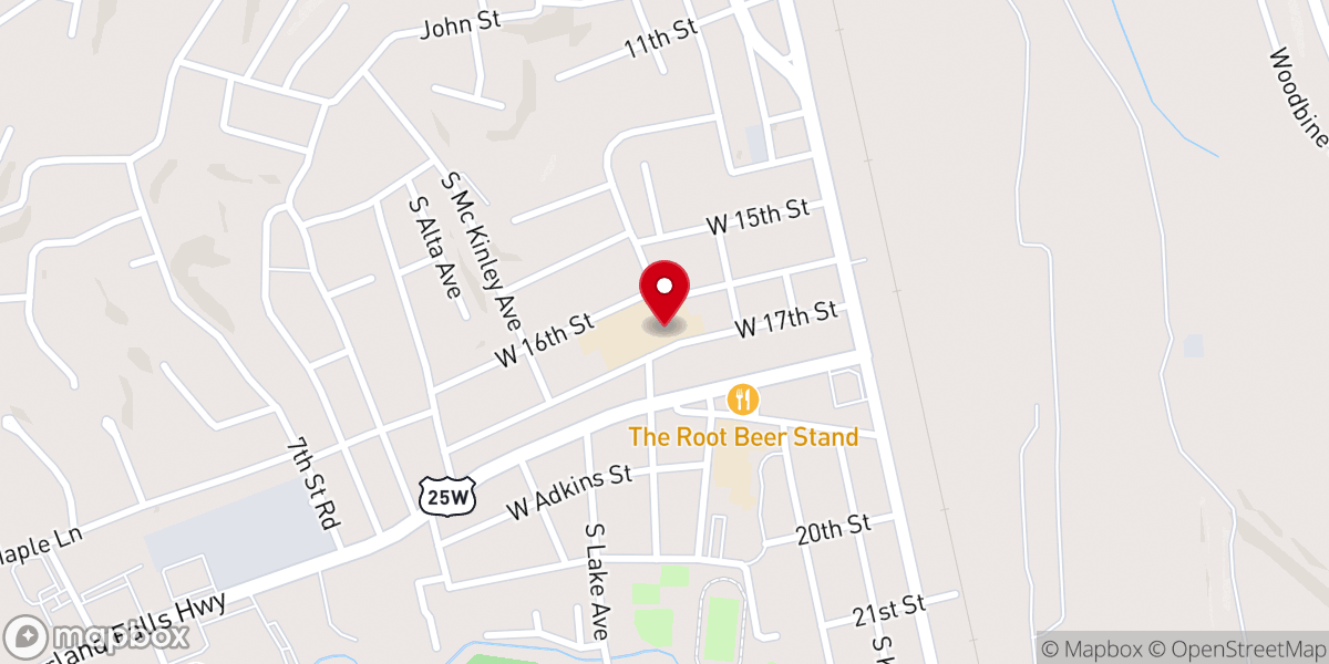 Map showing location of Freedom Point Church