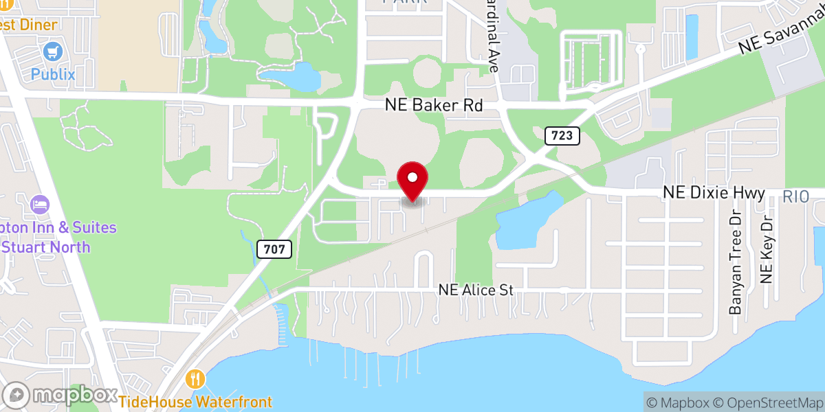 Map showing location of Casa De Misericordia de Stuart