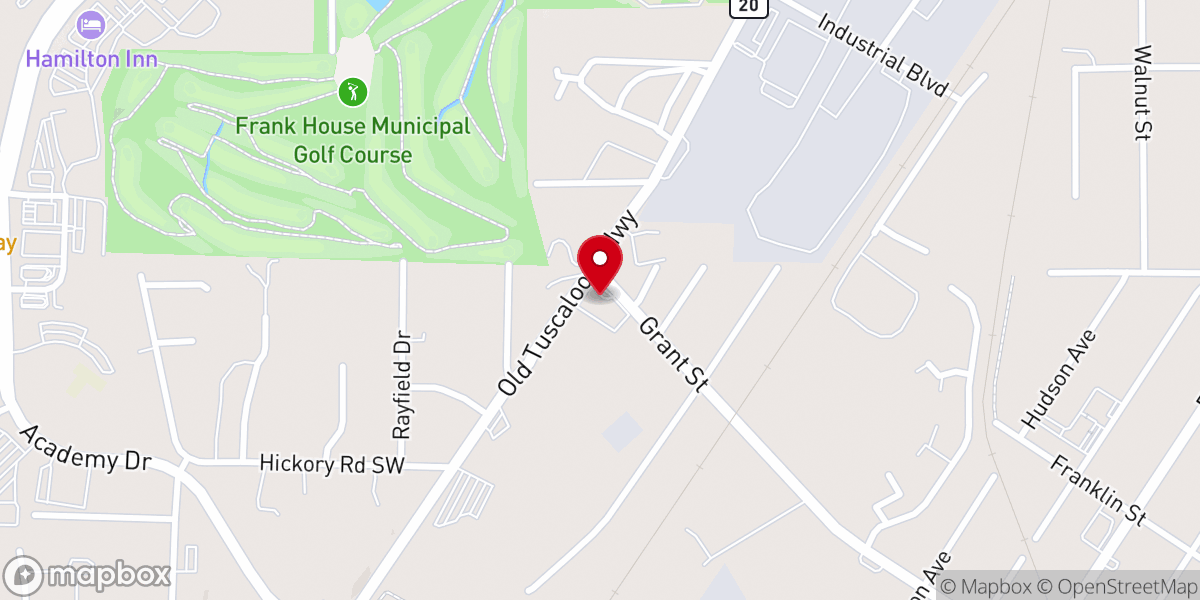 Map showing location of Liberty Faith Christian Church