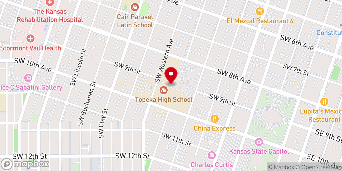 Map showing location of Saint Simon Chapel
