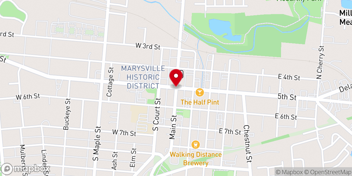 Map showing location of Korean New Life Full Gospel Church of Marysville