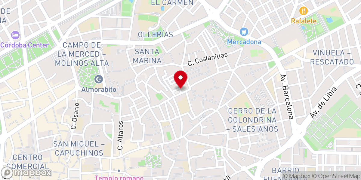 Map showing location of Real Iglesia Conventual de San Agustín