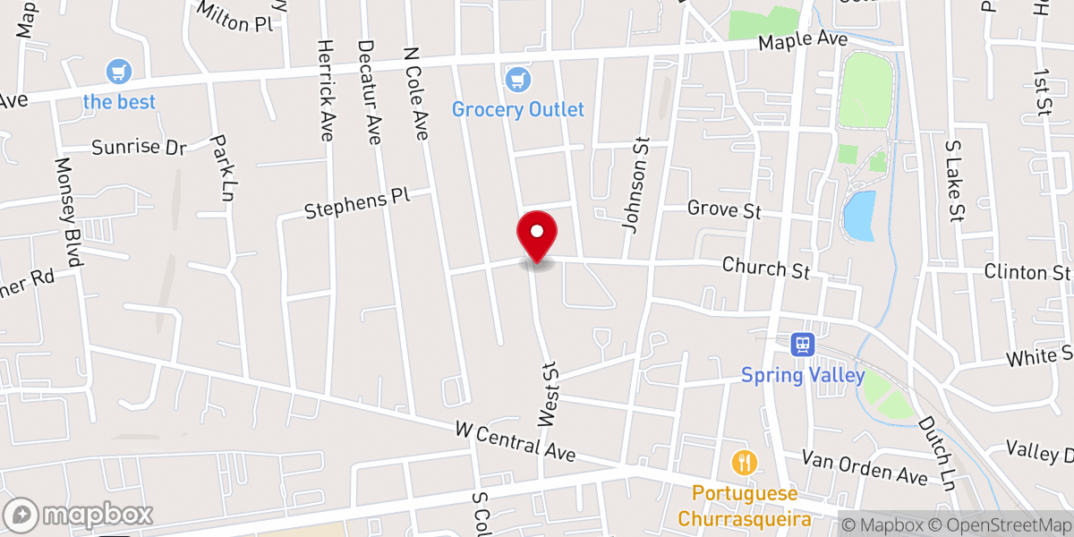 Map showing location of Saint John the Baptist Orthodox Church