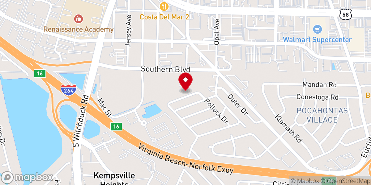 Map showing location of The House Church