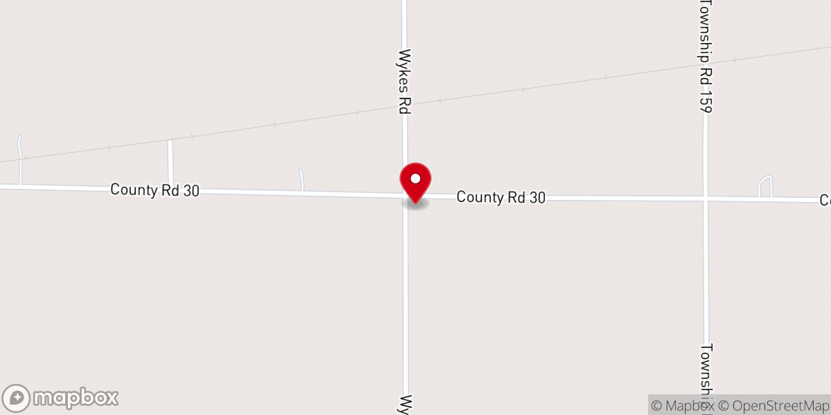 Map showing location of Heritage Oaks Full Gospel Church