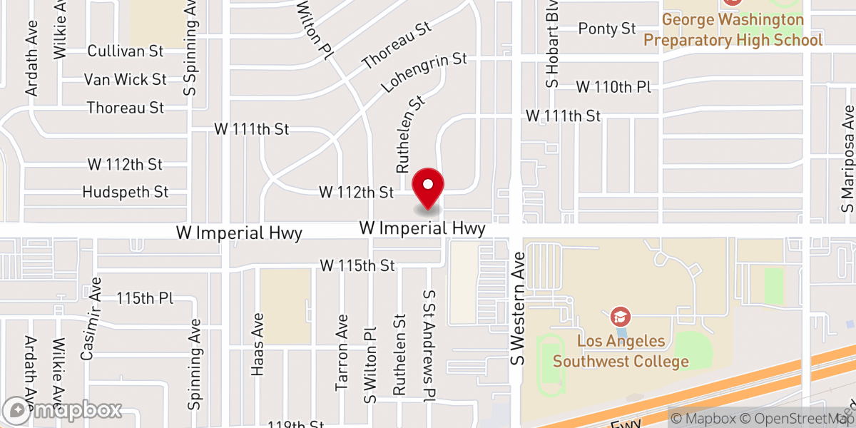 Map showing location of Imperial Heights Community Church