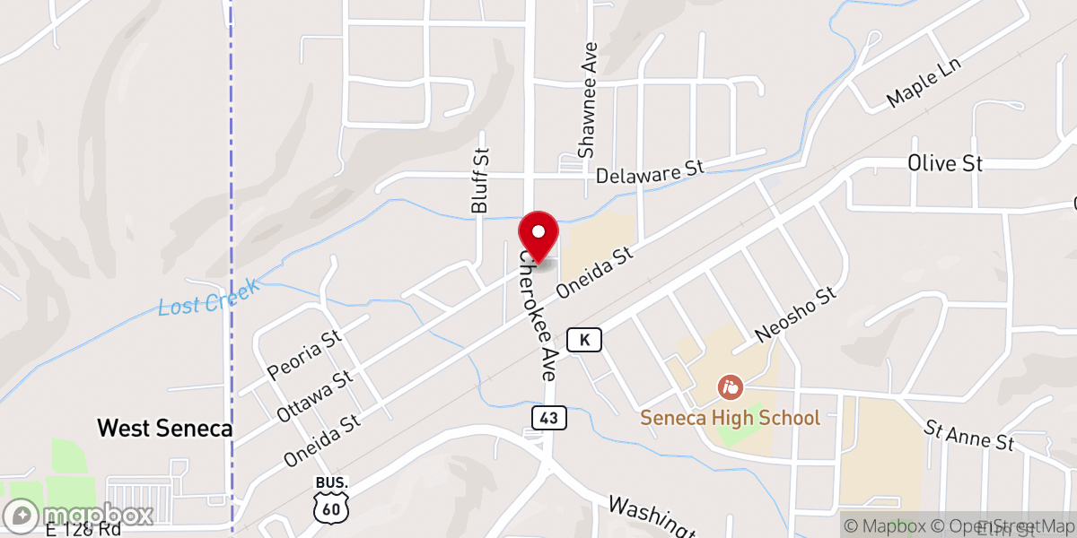 Map showing location of Methodist Church