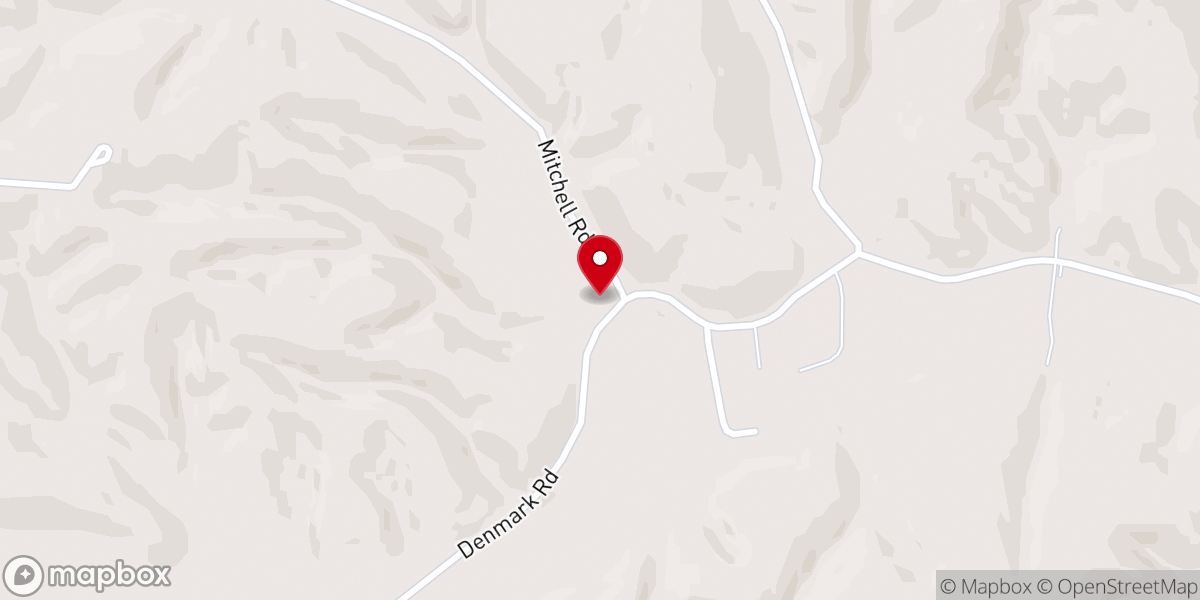 Map showing location of Mt. Sinai Baptist Church